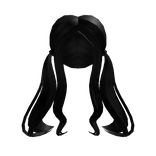 Cute Black Low Pigtails
