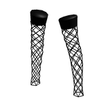 ✅ Cute Black nets emo legs goth party halloween