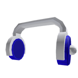 Cute Blue Chill Headphones