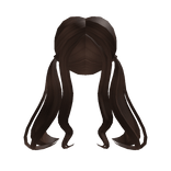 Cute Brown Low Pigtails