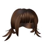 Cute Brown Messy Short Pigtails