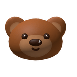 Cute Brown Teddy Bear Mask