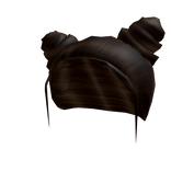 Cute brown Through bun