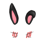 Cute Bunny Filter w/ Blush (Black)