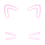 Cute Cat Ear Face Filter [Pink]