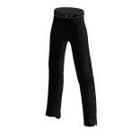 ✅ Cute dark black denim jeans w net stripes & belt