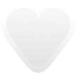 Cute Glowing Heart (White)