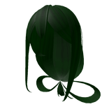 Cute Green Anime Ribbon Hair