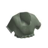 Cute Green Ruffled Sleeves