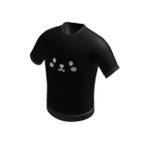 Cute Happy Bear Face Black Shirt 