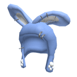 Cute Lil' Blue Goth Bunny Hood 🐰