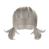 Cute Mini Pigtails & Chopped Bangs Platinum