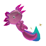 Cute Pink Axolotl Companion