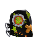 Cute Plague Mask Black Orange