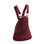 Cute Red Plaid Overall