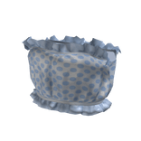 Cute Ruffled Blue Top with Dots