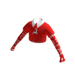 ✅ Cute White Christmas Red aesthetic sweater