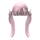 ⊱┊cute y2k pink anime bangs layered pigtails