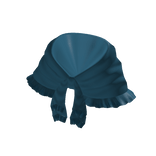 Cyan Blue Tied Lace Shawl