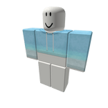 Cyan Fade Cropped Hoodie