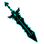 Cyan Toony Sword