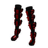 Cyber Goth Long Red Blood Leg Warmers