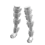 Cyber Long White And Silver Leg Warmers