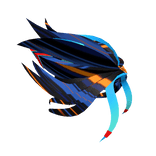 Cyber Samurai Synthwave Hair