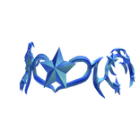 Cyber Sigil Blue Y2K Crown