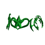 Cyber Sigil Green Y2K Crown