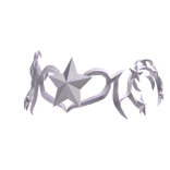 Cyber Sigil White Y2K Crown