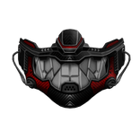 Cyberpunk Oni Mask - Vicious Red