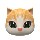 Dabloon Cat Head (Orange)
