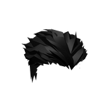 Dark Black Anime Hair