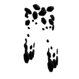 Dark Black Fractured Platelegs