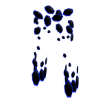 Dark Blue Fractured Platelegs