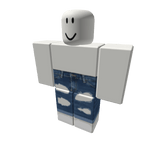 Dark blue jeans with rips &Vans