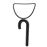 Dark Candy Cane Necklace 3.0