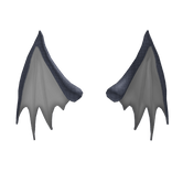 Dark Grey Scalie Dragon Wings