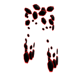 Dark Red Fractured Platelegs