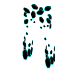 Dark Teal Fractured Platelegs