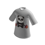 Deadlifting Panda Oversized Graphic Tee