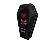 Decorated Black Coffin