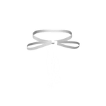 Delicate White Ribbon Choker 3.0