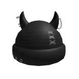 Demon Goth Beanie Black