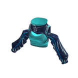 Denim Off Shoulder Crop Top w/ Star Charm 