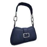 Denim Preppy Shoulder Bag