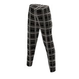 Detailed Black Tartan Pants