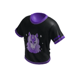 Determined Unicorn 🦄 Ringer Tee Black & Purple