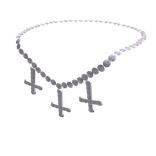 Diamond Crossed Necklace